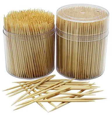 Wooden Toothpicks  Fly Master | Brown Disposable Eco-friendly Appetizer Picks. thumbnail 0