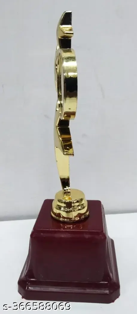 Golden Trophy | 3 Star Small Trophy for Winners Appreciation | Plastic Trophy for Sports & Corporate Use | India image 4