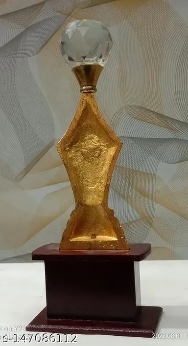 Brass Pen Trophy | Diamond Trophy for Academic Excellence | Educational Memento by JJH thumbnail 1