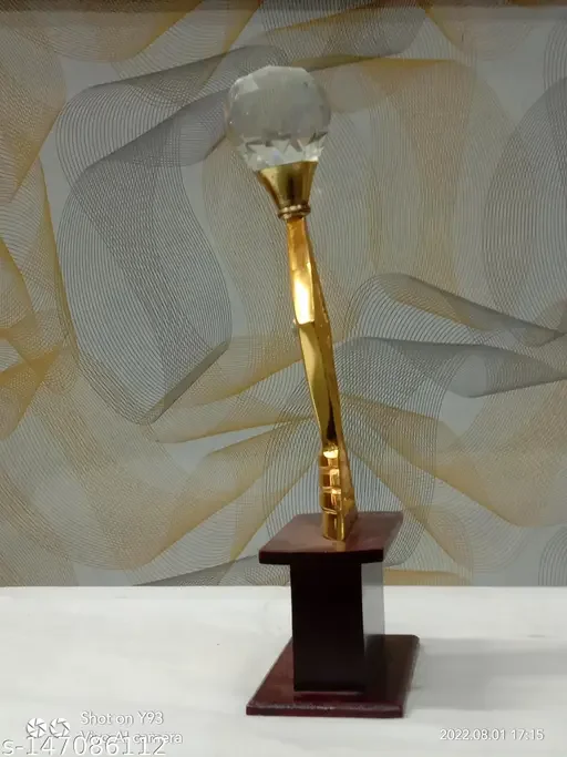 Brass Pen Trophy | Diamond Trophy for Academic Excellence | Educational Memento by JJH image 3