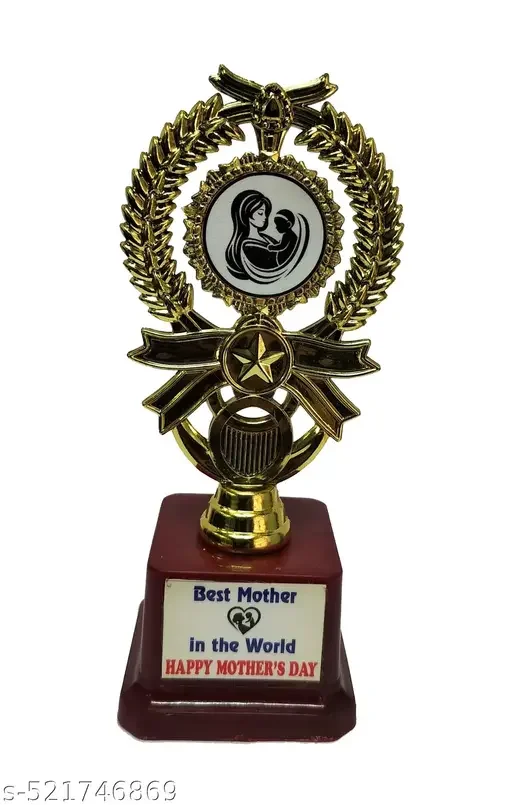 Mothers Day Trophy Golden Ribbon Star Small | Unique Gift for Mothers image 1