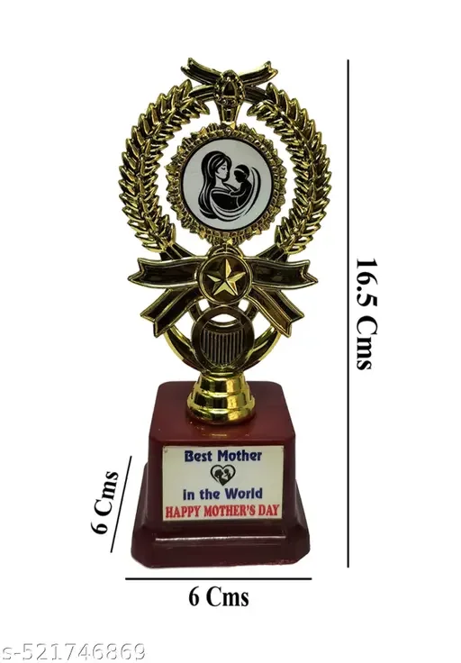 Mothers Day Trophy Golden Ribbon Star Small | Unique Gift for Mothers image 3