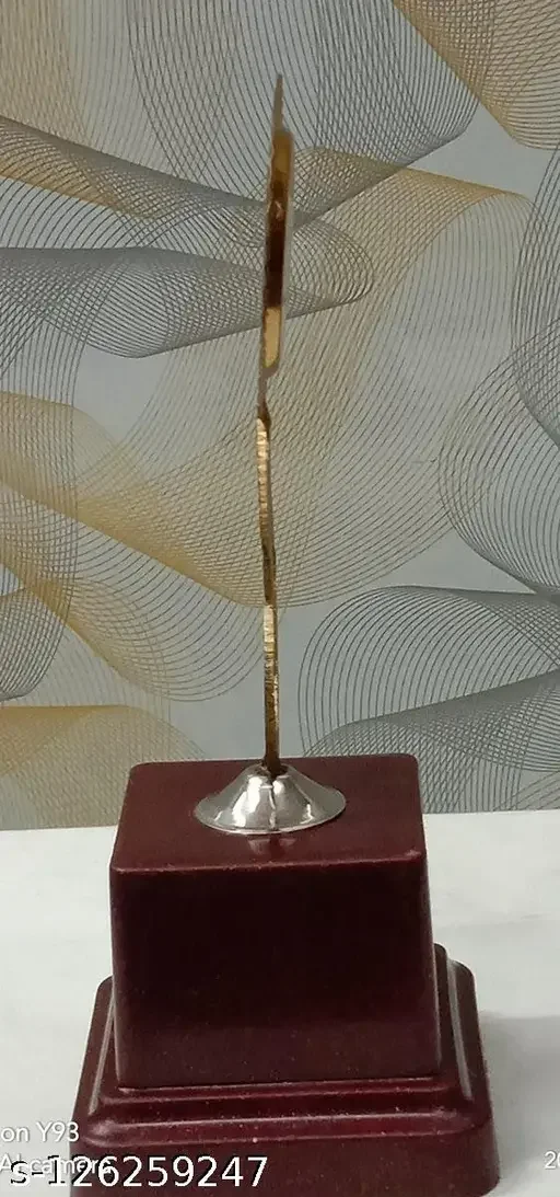 Brass Round Dish Fancy Trophy for Sports & Academic Achievement | Big Size Brass Trophy for Awards, Competitions, and Recognition image 3