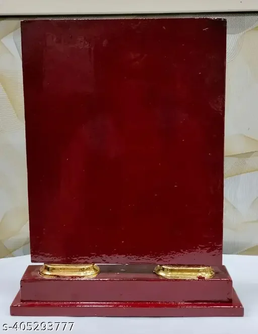 Special Memento Red with Emblem | Chemical Coated Award Memento for Felicitation | 3 Stars Recognition Gift image 2