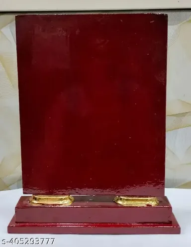 Special Memento Red with Emblem | Chemical Coated Award Memento for Felicitation | 3 Stars Recognition Gift thumbnail 1