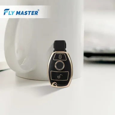 Mercedes C Class M Class S Class GL Series Key Cover | Fly Master Car Accessories | Protective Key Fob Cover for Mercedes thumbnail 1