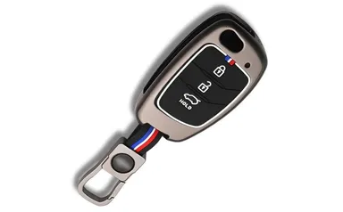 Metal Silicone Key Cover for Hyundai 3Button Smart Flip Key | Low Light Visibility | Fly Master thumbnail 3