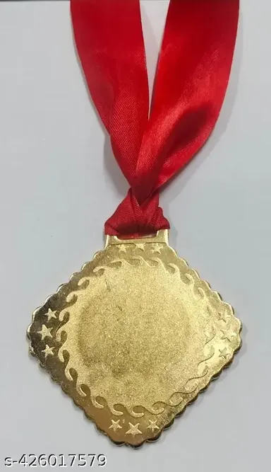Gold Medal MS Chemical Coated Medal for Sports Winners | Durable Satin Ribbon Award Medal thumbnail 1