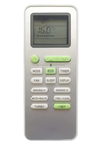 TCL Smart Split AC Remote Control with I-Set Function | White | Compatible Replacement Remote thumbnail 0