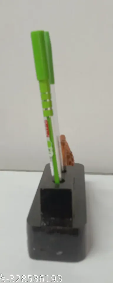 Wooden Pen Stand | Special Jali Duck Design Desk Organizer | Compact Office Table Accessory thumbnail 2