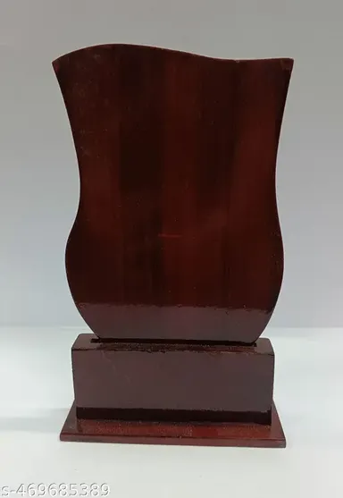 Twin Peacock Red Trophy Wooden Award | Sports and Academic Achievement Trophy thumbnail 1