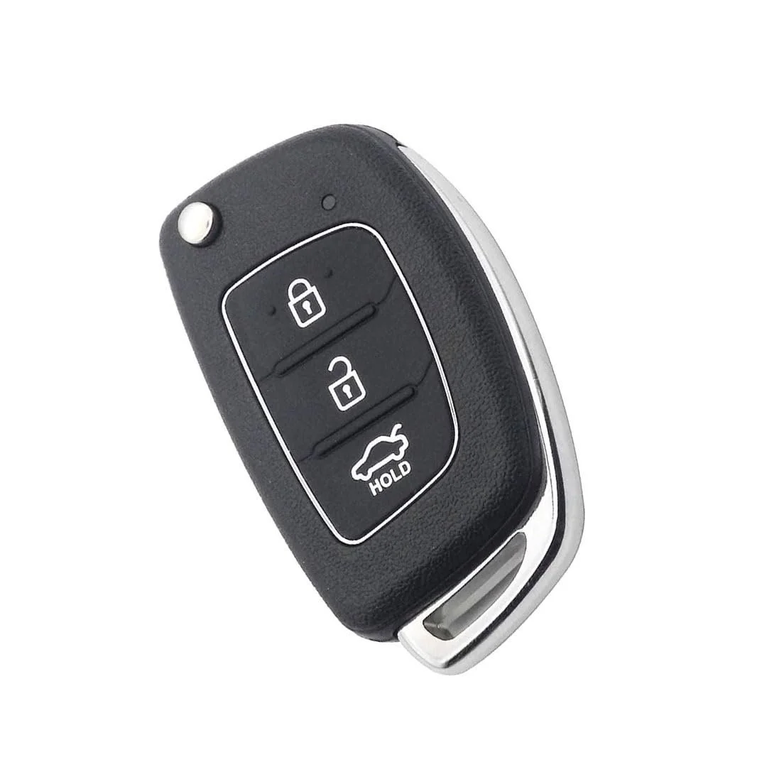 Plastic 3Button Flip Key Rubber Pad for Hyundai | i20 Verna Xcent iGen Sport Magna | Durable Key Fob Rubber Pad Replacement by Fly Master image 4