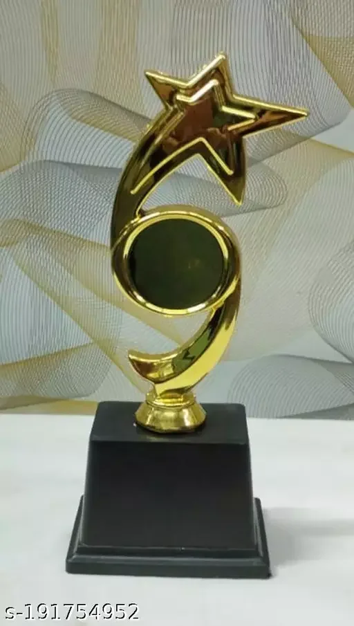 Golden Fancy Star Trophy | Academic Sports Award Trophy | Birthday Gift Trophy for Kids by ipshopy image 1