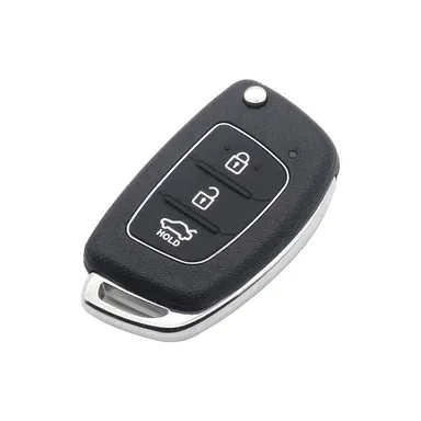 Plastic 3Button Flip Key Rubber Pad for Hyundai I20, Verna, Xcent, iGen, Sport, Magna | Black Medium | Pair of 2 Pieces | Fly Master thumbnail 6