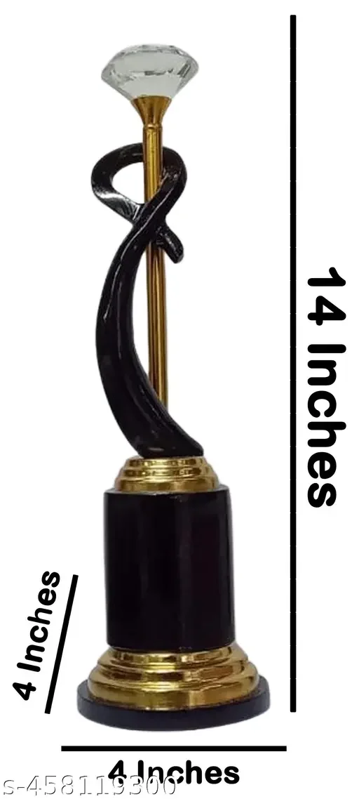 Black Diamond Trophy | Small Metal Beauty Award | PU Coated Sports & Corporate Trophy image 4