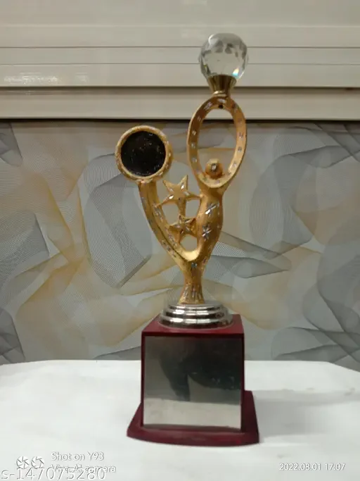 Diamond Human Star Metal Trophy | Premium Award Trophy for Sports, Academic & Achievement Recognition image 1