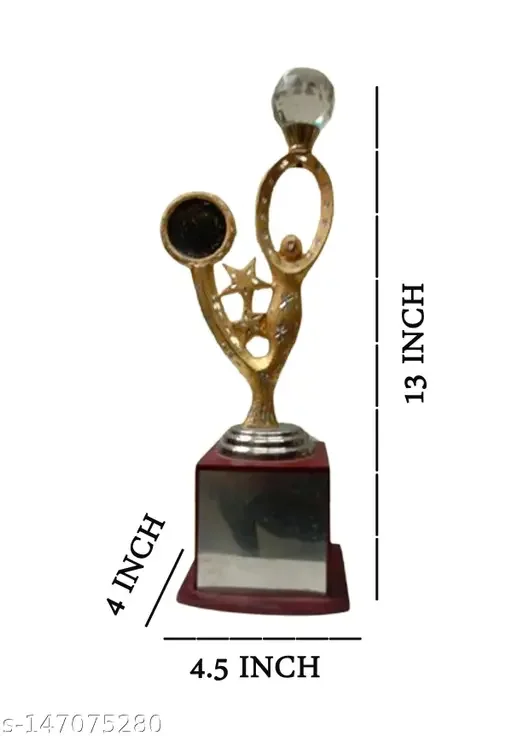 Diamond Human Star Metal Trophy | Premium Award Trophy for Sports, Academic & Achievement Recognition image 4