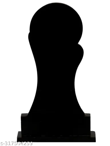 Golden Round Pillar Wooden Trophy | Educational Sports Award thumbnail 1
