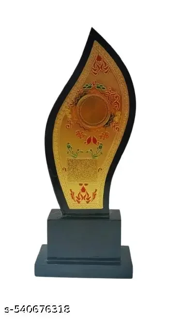 Black Laher Trophy Medium Wooden Sports Trophy | Academic Achievement Award, Birthday Gift Trophy image 1