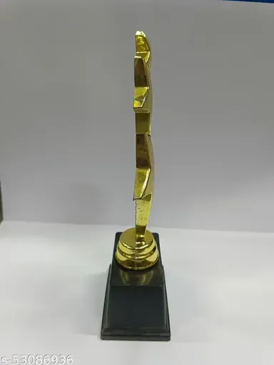 3 Star Golden Trophy PVC Fiber | Star Achiever Appreciation Award thumbnail 2