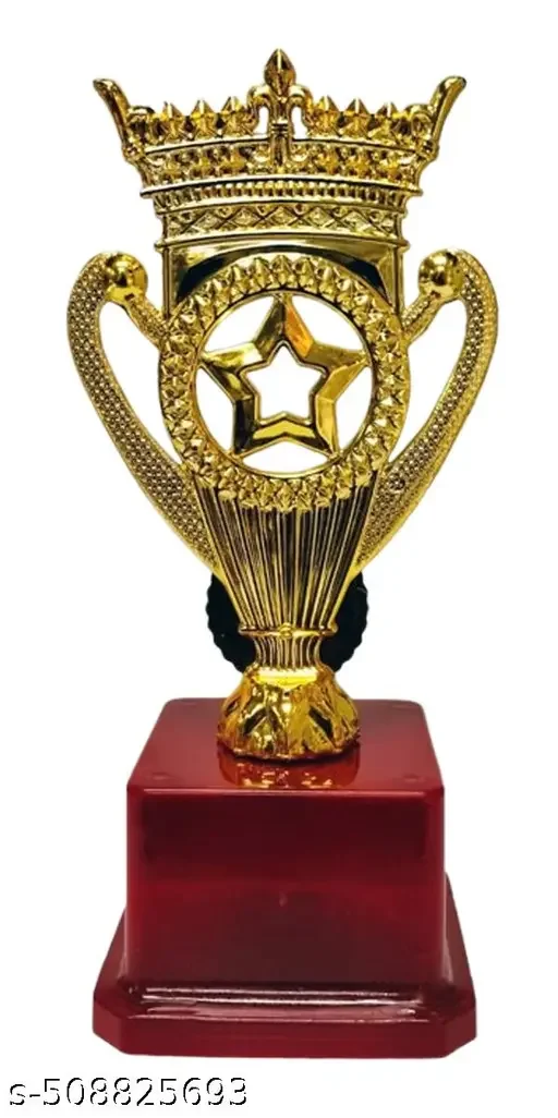 Queen Victoria Golden Trophy Star Small | Appreciation Trophy for Sports Corporate and Educational Achievers image 2