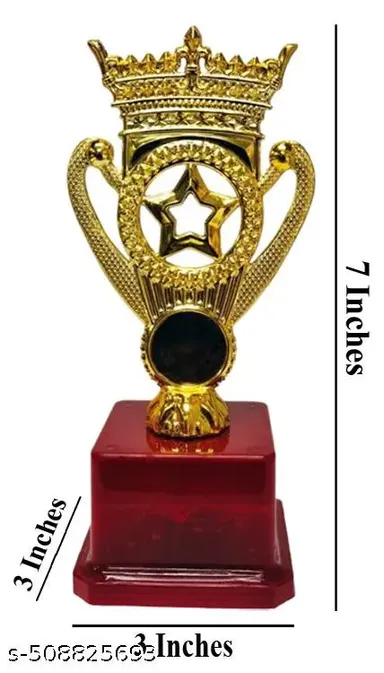 Queen Victoria Golden Trophy Star Small | Appreciation Trophy for Sports Corporate and Educational Achievers thumbnail 3