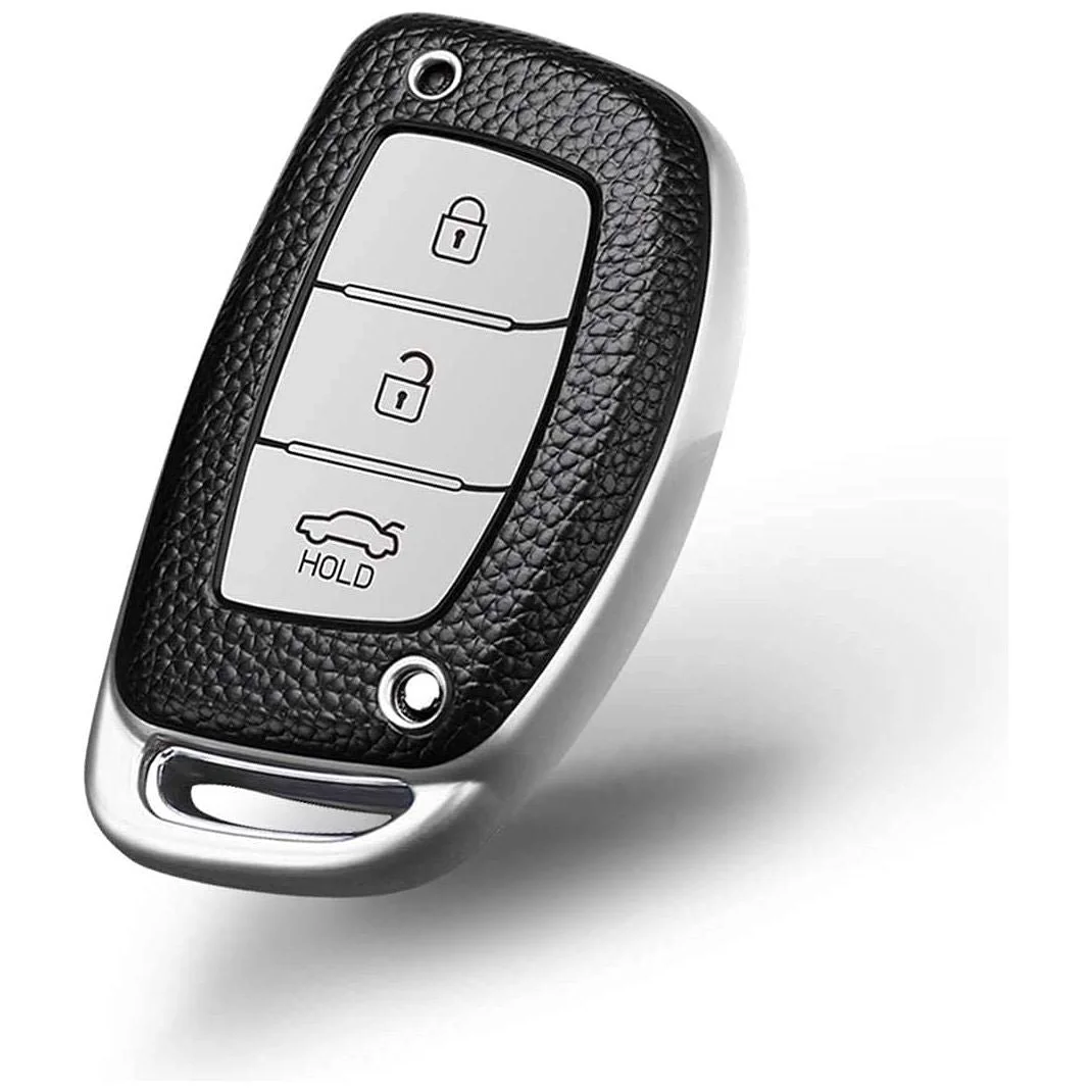 Hyundai Creta Accessories | i10 Grand, i20 Elite Key Cover | Stylish Hyundai Car Key Fob Protection | Buy Hyundai Xcent, Verna 4S, Tucson, Elantra Accessories image 1