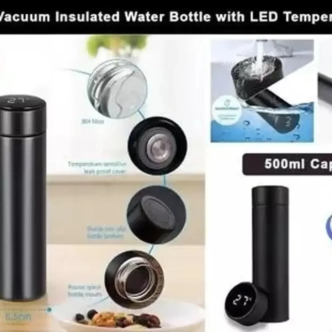 Temperature Smart Thermos | Vacuum Insulated Water Bottle with LED Display image 1