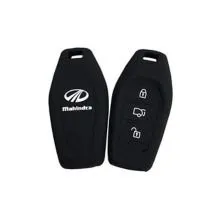 Silicone Car Key Cover for Mahindra XUV | Black Key Fob Protection | Push Button Start Compatible | Durable & Stylish Case thumbnail 0