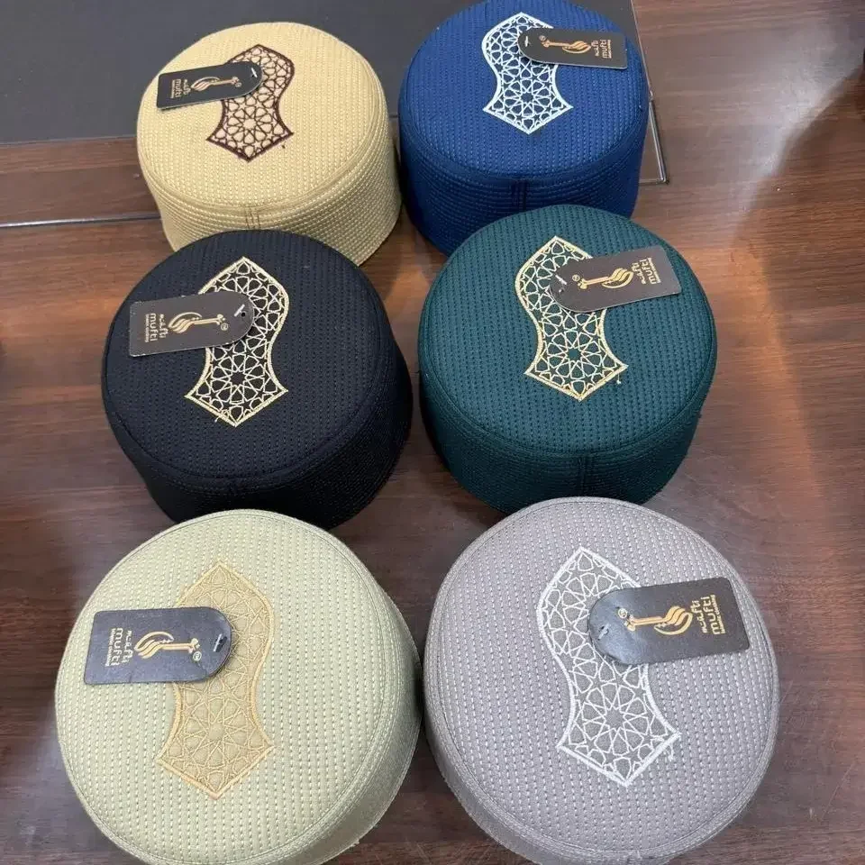 J J Prayer Cap | Pack Of 6 | Muslim Prayer Caps| Islamic Skull Cap image 2