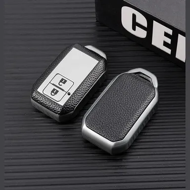 Suzuki Car Key Cover | Smart Key Protector for Swift, Brezza, Dzire, Ignis | Durable 2 Button Smart Key Case Fly Master thumbnail 3
