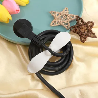 Power Plug Holder Organizer | Cord Winder Cable Organizer | Self Adhesive Wire Wrap Holder for Coffee Maker, Pressure Cooker, Air Fryer | 1 Pc / 8x3 Cm / Small  thumbnail 1