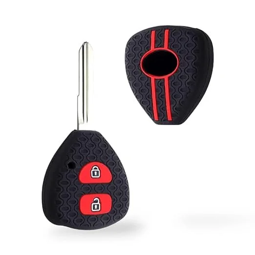 Car Key Covers for Innova and Fortuner | Fly Master Silicone Protective Black Key Case Pack of 1 image 1