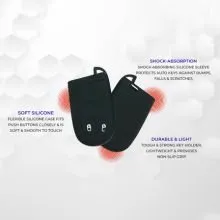 Silicone Key Cover for Jeep Compass | Trailhawk Smart Key | Key Hub Premium Protection by Fly Master thumbnail 2