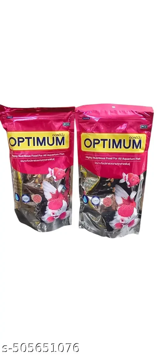 Optimum Fish Food for All Life Stages Mini Pellet 200g | Premium Nutritional Aquarium Fish Food with Astaxanthin & Vitamins C & E image 1