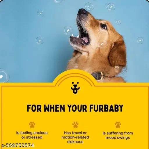 Furlicks Calming Aid for Dogs & Cats | L-Theanine, Tryptophan, Chamomile, Ashwagandha | Natural Stress & Anxiety Relief | 60 Oral Dissolving Strips image 3