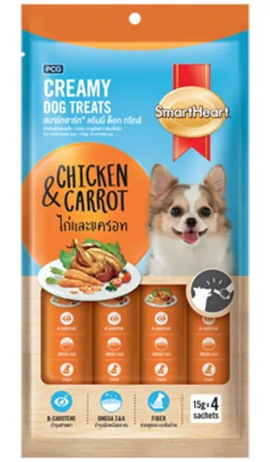 Chip Chop Chicken Liver Cubes 70g Dog Treats | Chip Chops Premium Nutritional Snacks For All Dog Breeds |Smart Heart Creamy Chicken & Carrot Flavor Rich In Protein Dog Treats thumbnail 2