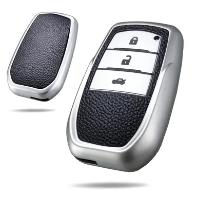 Toyota Fortuner Key Cover | Innova Crysta Key Fob Protector | Personalized Car Key Cover by Fly Master thumbnail 0