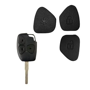Mahindra 3-Button Remote Keypad (Red & Black) | Set of 2 Replacement Keys for Xylo, Scorpio, Quanto | Fly Master thumbnail 4