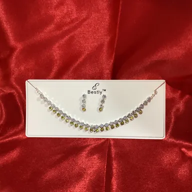 SI-34 Silver Plated With Yellow Colour AD thumbnail 0
