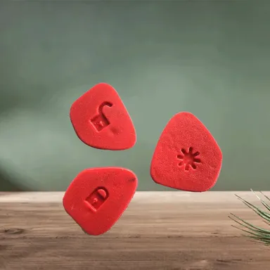 Mahindra 3-Button Remote Keypad Set | Xylo Scorpio Quanto Red Remote Keypad by Fly Master thumbnail 3
