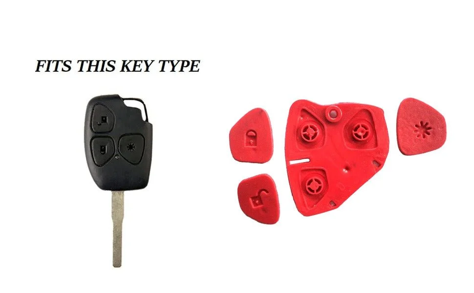 Mahindra 3-Button Remote Keypad Set | Xylo Scorpio Quanto Red Remote Keypad by Fly Master image 2