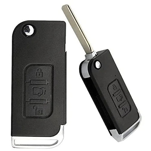 Mahindra XUV 500 Key Shell | Fly Master Durable Car Accessories Flip Key Case | Protective 3 Button Replacement Shell image 2