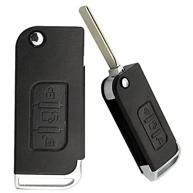 Mahindra XUV 500 Key Shell | Fly Master Durable Car Accessories Flip Key Case | Protective 3 Button Replacement Shell thumbnail 1