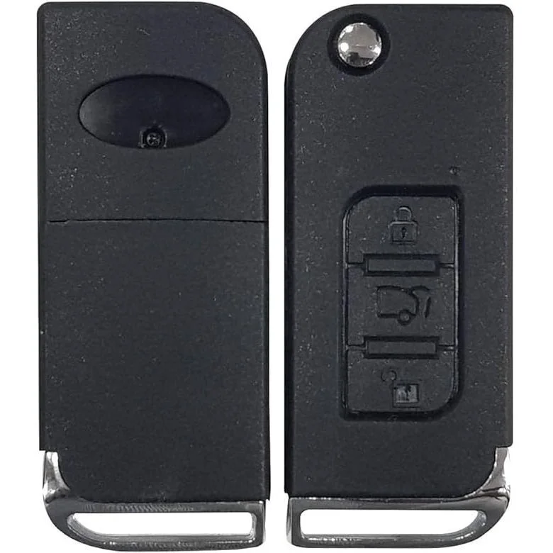 Mahindra XUV 500 Key Shell | Fly Master Durable Car Accessories Flip Key Case | Protective 3 Button Replacement Shell image 1