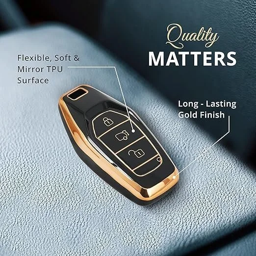 Mahindra XUV 500 Smart Key Cover | TPU Car Key Accessories | Push Button Start Models Pack of 2 - Fly Master image 3