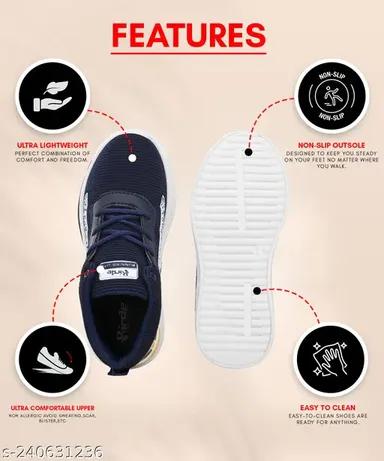 Birde ZenG Kids Stylish Comfortable High Top Sports Shoe for Boys | Breathable Lace-Up Running Shoes thumbnail 2