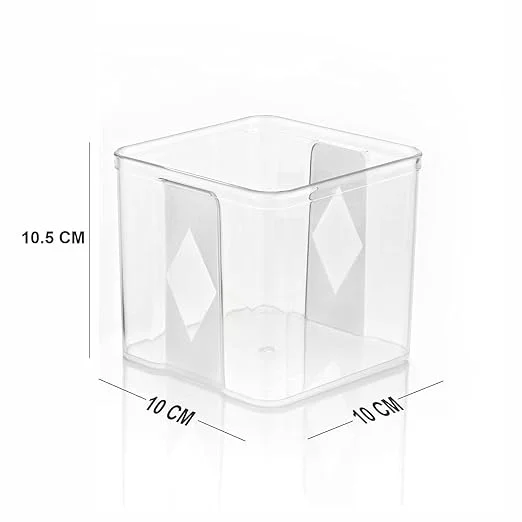 Air Tight Containers for Kitchen Storage Set by TIVORA | Plastic Food Storage Containers 700 Ml Set of 4 | Fridge Safe Transparent Storage Boxes image 5