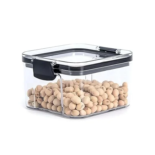 Air Tight Containers for Kitchen Storage Set | Plastic Storage Boxes for Food Organization | Transparent Food Container Kitchen Accessories 400 ml (4 Pic) image 2