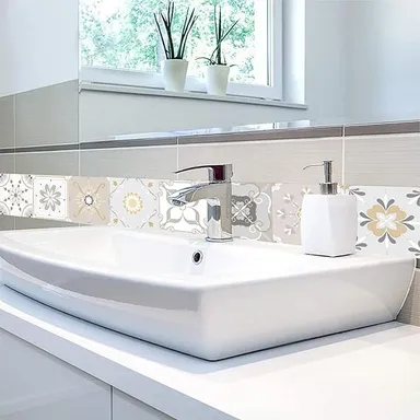 DIY Peel and Stick 6x6 Inch Waterproof Wall Tile Stickers |36 Pack for Kitchen and Bathroom| Self Adhesive Decorative Tiles thumbnail 3